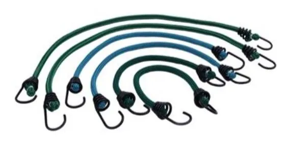 ASSORTED BUNGEE CORDS - 6 PACK